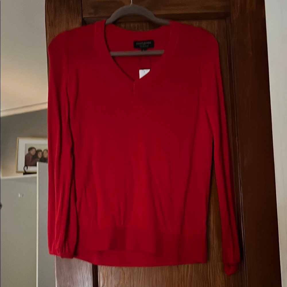 Banana Republic Red Crew Neck Sweater